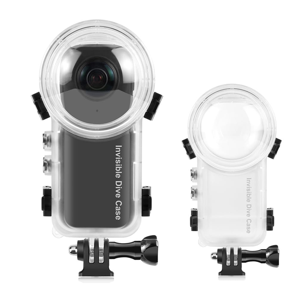 KETOPKIN Invisible Dive Case for Insta360 X4,50M/164FT Underwater Waterproof Diving Housing Protective Shell with Bracket for Insta 360 X4 Camera Accessories