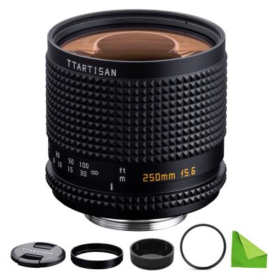 TTArtisan 250mm F5.6 Reflex M42 Mount Lens, Full Frame Manual Telephoto Doughnut Bokeh Lens Compatible with M42 Mount Cameras with Lens Hood/Lens Filter