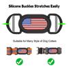 FGERWZ 2 Pack for Samsung Galaxy SmartTag2 Dog Collar Holder, Waterproof Anti-Lost Silicone GPS Tracker Hidden Case Galaxy SmartTag 2 for Dog/Cat Collar, Kids' Shoe, Bag (Black & Blue) view 2