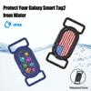 FGERWZ 2 Pack for Samsung Galaxy SmartTag2 Dog Collar Holder, Waterproof Anti-Lost Silicone GPS Tracker Hidden Case Galaxy SmartTag 2 for Dog/Cat Collar, Kids' Shoe, Bag (Black & Blue) view 4