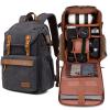 Tuceng Camera backpack ; Professional UAV Camera bag ;Backpack Large Capacity Photography Canvas backpack camera baggrey view 2