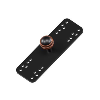 xsaaczm Rectangle Plate 1" Ball Mount with Aluminum Alloy,Compatible with RAM Mounts B Size 1" Double Socket Arms, Suitable for Garmin Devices (Rectangle Plate)