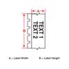 Brady Repositionable Multi-Purpose Vinyl Labels for M410, M510 and M511 Printers - Black on White (25.40mm x 7.62m) view 3