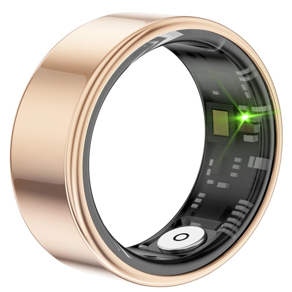 Smart Rings for Men Women Health Ring Fitness Tracker Heart Rate Monitor Sleep Tracker Pedometer Calories Step Counter Waterproof Rings Compatible with iOS Android Phones