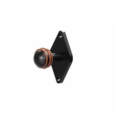 xsaaczm Diamond Ball Base with B Size 1" Ball Mount with Aluminum Alloy,Compatible with RAM Mounts B Size 1" Double Socket Arms (Diamond Plate)
