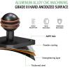 xsaaczm Diamond Ball Base with B Size 1" Ball Mount with Aluminum Alloy,Compatible with RAM Mounts B Size 1" Double Socket Arms (Diamond Plate) view 3