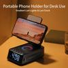 Gifts for Men Women, Phone Stand with Bluetooth Speaker&Clock, Birthday Gifts for Him, Phone Holder with Wireless Speaker, Ideal for Dad Mom Husband Boy, Cool Tech Gadget for Men view 2