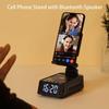 Gifts for Men Women, Phone Stand with Bluetooth Speaker&Clock, Birthday Gifts for Him, Phone Holder with Wireless Speaker, Ideal for Dad Mom Husband Boy, Cool Tech Gadget for Men view 3