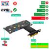 DirectNine Basics HLT M.2 NGFF nvme M-Key SSD to PCI- E 4X Extension Cable with Magnetic Pad (Line Length: 10cm) view 2