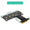 DirectNine Basics HLT M.2 NGFF nvme M-Key SSD to PCI- E 4X Extension Cable with Magnetic Pad (Line Length: 10cm) view 3