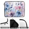 17inch Laptop Sleeve Bag Floral Watercolor Painting Laptop Bag Shockproof Computer Carrying Cover Slim Briefcase Handbag view 4