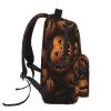 LZQPOEAS Backpack Casual Daypack for Men Women Halloween Pumpkin Patterns Laptop Backpack Lightweight Travel Bag Shoulder Bag for Work Hiking view 3