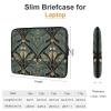 17inch Laptop Sleeve Bag Black and Gray Laptop Bag Shockproof Computer Carrying Cover Slim Briefcase Handbag view 2