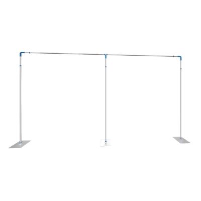 10x10 FT Wedding Party Backdrop Stand Pipe Kit Curtain Frame Telescopic,Rectangular Adjustable Backdrop Stand,Background Support System Kit, for Photo Video Studio ((L) X(W) 6x3m)
