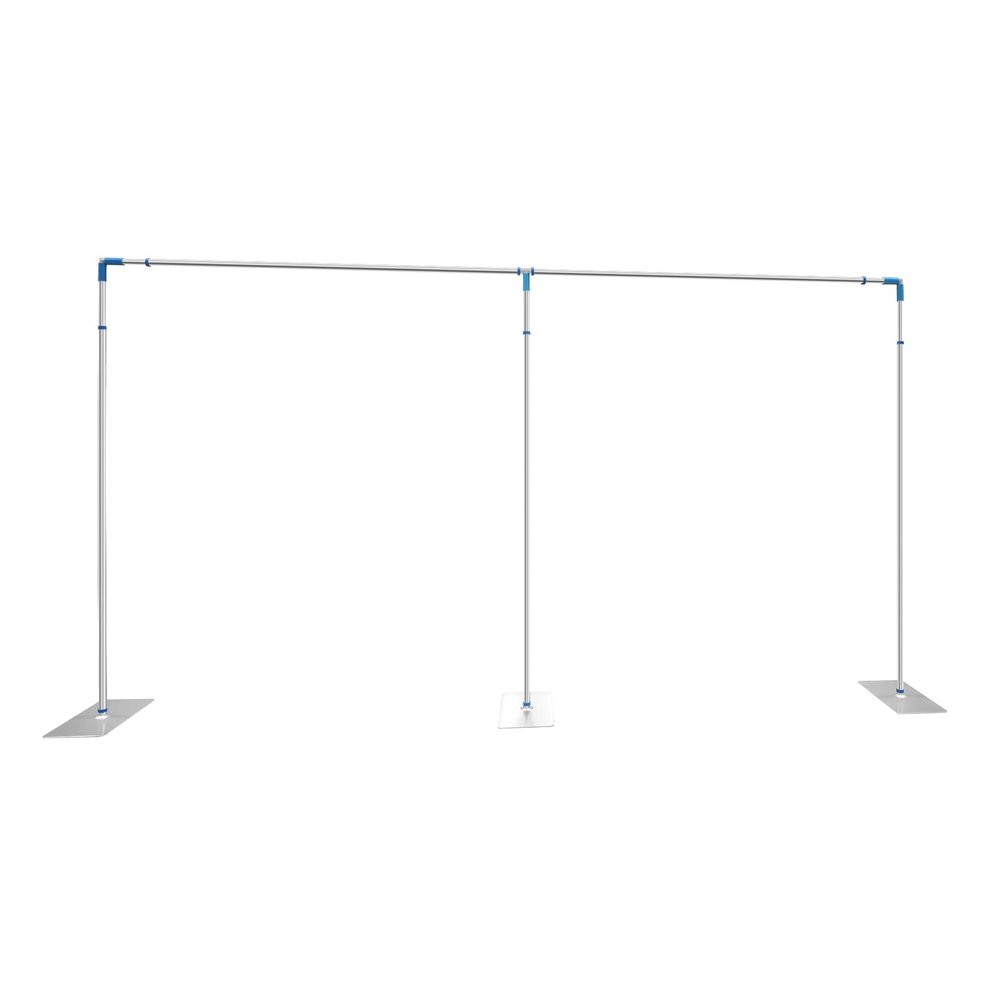 10x10 FT Wedding Party Backdrop Stand Pipe Kit Curtain Frame Telescopic,Rectangular Adjustable Backdrop Stand,Background Support System Kit, for Photo Video Studio ((L) X(W) 6x3m)