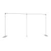 10x10 FT Wedding Party Backdrop Stand Pipe Kit Curtain Frame Telescopic,Rectangular Adjustable Backdrop Stand,Background Support System Kit, for Photo Video Studio ((L) X(W) 6x3m) view 1