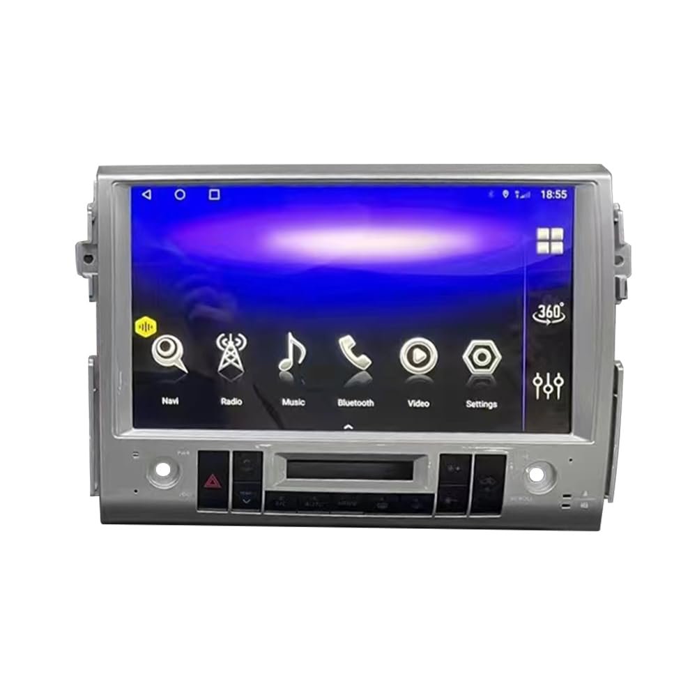 13.3" Touch Screen Android Car Stereo Radio for Toyota FJ Cruiser J15 2006-2022 Car Radio Player Car GPS Navigation Unit (Silver, 6-128GB)