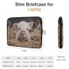 17inch Laptop Sleeve Bag Straw and Piglet Laptop Bag Shockproof Computer Carrying Cover Slim Briefcase Handbag view 2