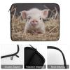 17inch Laptop Sleeve Bag Straw and Piglet Laptop Bag Shockproof Computer Carrying Cover Slim Briefcase Handbag view 4