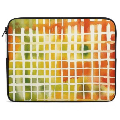 13inch Laptop Sleeve Bag White Striped Plaid Laptop Bag Shockproof Computer Carrying Cover Slim Briefcase Handbag
