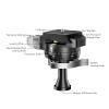 360 Degree Panoramic Inverted Ball Head, Aluminum Alloy Mini Tripod Ball Head with Conversion Screw Quick Release Plate, for SLR Camera, Mobile Phone view 2