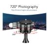 360 Degree Panoramic Inverted Ball Head, Aluminum Alloy Mini Tripod Ball Head with Conversion Screw Quick Release Plate, for SLR Camera, Mobile Phone view 4