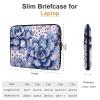 17inch Laptop Sleeve Bag Polka Dot Blue Laptop Bag Shockproof Computer Carrying Cover Slim Briefcase Handbag view 2
