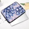 17inch Laptop Sleeve Bag Polka Dot Blue Laptop Bag Shockproof Computer Carrying Cover Slim Briefcase Handbag view 3