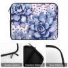 17inch Laptop Sleeve Bag Polka Dot Blue Laptop Bag Shockproof Computer Carrying Cover Slim Briefcase Handbag view 4