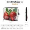 17inch Laptop Sleeve Bag Two Strawberries Laptop Bag Shockproof Computer Carrying Cover Slim Briefcase Handbag view 2