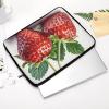 17inch Laptop Sleeve Bag Two Strawberries Laptop Bag Shockproof Computer Carrying Cover Slim Briefcase Handbag view 3