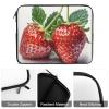 17inch Laptop Sleeve Bag Two Strawberries Laptop Bag Shockproof Computer Carrying Cover Slim Briefcase Handbag view 4