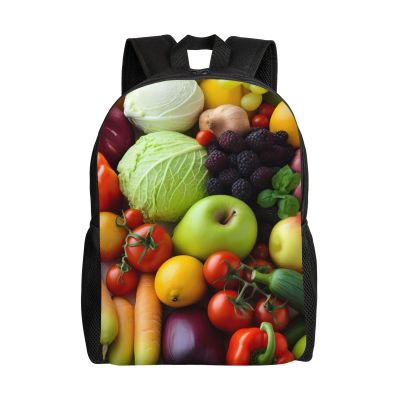 VTCTOASY Backpack Travel Laptop Backpack For Men Women Lightweight Rucksack Fresh Fruits And Vegetables Casual Daypack