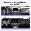 13.3 inch Android 14.0 Car Stereo for Chevrolet Silverado GMC Sierra 2014 2015 2016 2017 2018 Car Radio Navigation Muleimedia Player DSP Unit (Silver, 6-128GB) view 2
