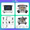 13.3 inch Android 14.0 Car Stereo for Chevrolet Silverado GMC Sierra 2014 2015 2016 2017 2018 Car Radio Navigation Muleimedia Player DSP Unit (Silver, 6-128GB) view 3