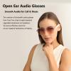 Yosugar Smart Glasses for Men and Women,Bluetooth Glasses with Mic & Speakers,Fast Charging Audio Glasses Support Wake Up Voice Assistant (Pink) view 2