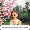 Yosugar Smart Glasses for Men and Women,Bluetooth Glasses with Mic & Speakers,Fast Charging Audio Glasses Support Wake Up Voice Assistant (Pink) view 3