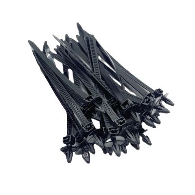 20/50/100pcs Car Wire Harness Fastener Cable Clips Reusable Cable Ties Management Auto Wire Organizers for Car Corrugated Pipe Styling(50pcs 17.5cm)