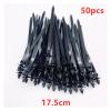 20/50/100pcs Car Wire Harness Fastener Cable Clips Reusable Cable Ties Management Auto Wire Organizers for Car Corrugated Pipe Styling(50pcs 17.5cm) view 2