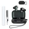 Case for Soundcore by Anker P30i Earbuds, Soft Silicone Protective Portable Scratch Shock Resistant Hard Shell with Cleaner Kit & Carabiner & LanyardBlack view 1