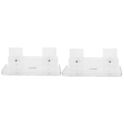 Mikikit 2sets Security Camera Wall Shelf Floating Wall Mount Floating Shelf Easy Install No Drilling Bracket