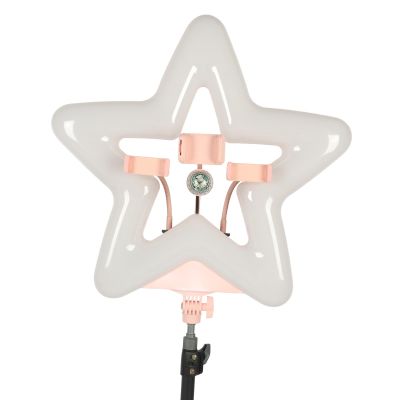 20 Inch Star Shaped Fill Light, 3000-5500K LED Video Light with 1/4 Screw, Dimmable Desktop Lamp Ringlight Photography Lighting for Phone
