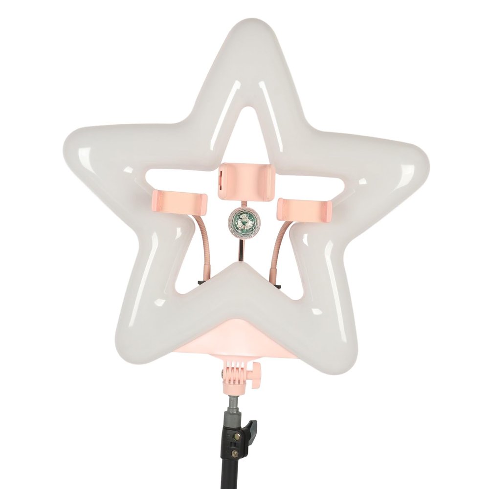 20 Inch Star Shaped Fill Light, 3000-5500K LED Video Light with 1/4 Screw, Dimmable Desktop Lamp Ringlight Photography Lighting for Phone