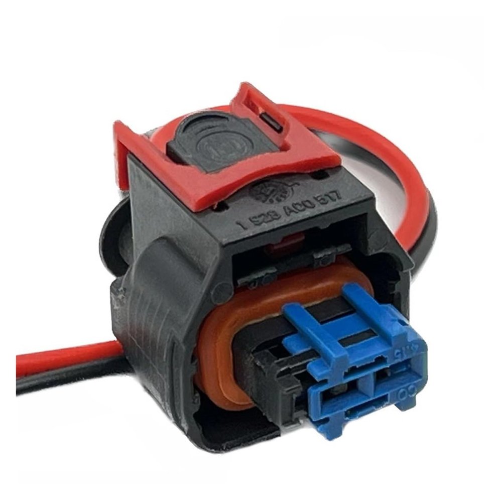 DLAHPJPT Automotive Electrical connectors 2 Pin 2.8Series Fuel Injector pl;/UG Wiring Harness Car Wa*TER/pr/oo*f Electronic Connector with Cable 1928A00517 1928405521(1 Pc), 2pin Female