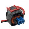 DLAHPJPT Automotive Electrical connectors 2 Pin 2.8Series Fuel Injector pl;/UG Wiring Harness Car Wa*TER/pr/oo*f Electronic Connector with Cable 1928A00517 1928405521(1 Pc), 2pin Female view 1