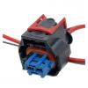 DLAHPJPT Automotive Electrical connectors 2 Pin 2.8Series Fuel Injector pl;/UG Wiring Harness Car Wa*TER/pr/oo*f Electronic Connector with Cable 1928A00517 1928405521(1 Pc), 2pin Female view 2