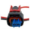 DLAHPJPT Automotive Electrical connectors 2 Pin 2.8Series Fuel Injector pl;/UG Wiring Harness Car Wa*TER/pr/oo*f Electronic Connector with Cable 1928A00517 1928405521(1 Pc), 2pin Female view 3