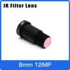 MINZIHAO 4K Lens 12 megapixel M12 1/1.7 ""8mm Long Distance Viewing Angle for Action Cameras, Black, MINZIHAO6666 view 2