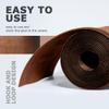 2 Pcs Brown Floor Cord Cover for Office Carpet Wire Cover Under Desk Cable Grip Strip Management Hold Cords in Place for Power Cords Audio Cables Coaxial Cable (3.9 Wh X 10L) view 3