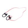 5.0 Sports Headphones, Stereo Sound, Noise Cancelling, Long Battery Life, Compatible with Cell Phones, Tablets, and Other Devices (Red) view 1